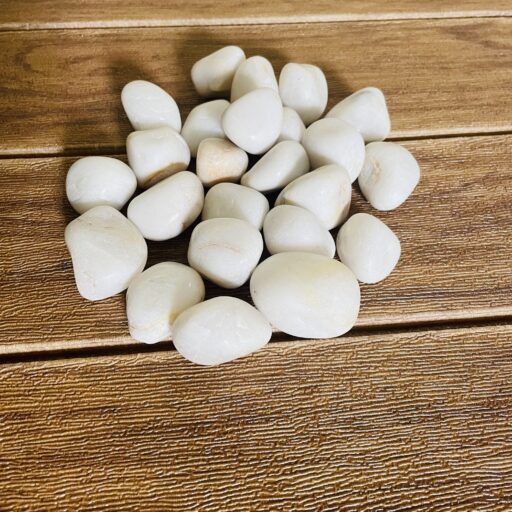 White Polished Pebbles (950 grams)