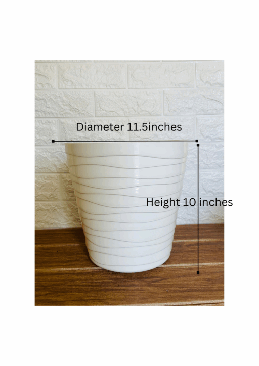 Elegant White Large Size Pot
