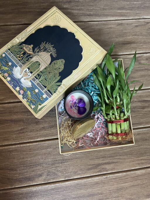 Lucky Bamboo Serenity Box – Plant Gift Box With Aromatic Candle