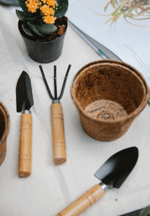 Mini Garden Tool Set – Wooden Handle