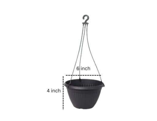 Black Hanging Pot Set of 5