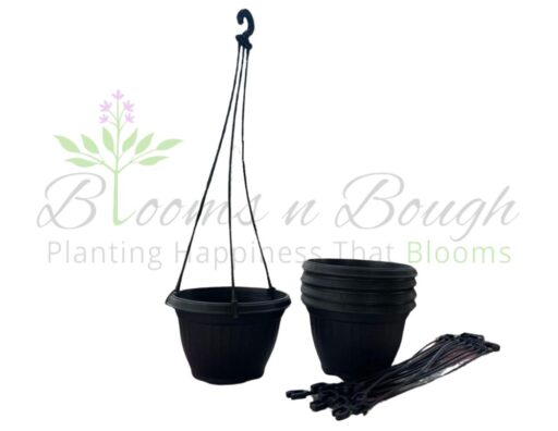 Black Hanging Pot Set of 5